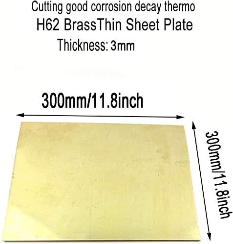 UMKY mesing ploča H62 mesing metalni lim ploča Roll metalni stalak CNC okvir Debljina modela 3Mm 1pcs metalna
