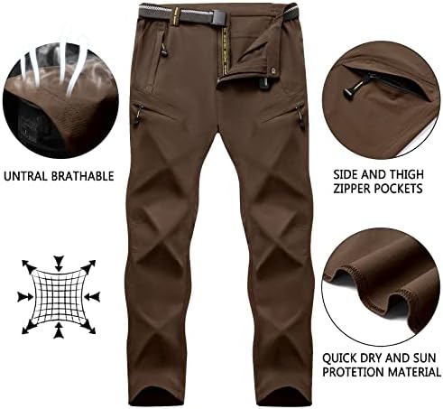 Sikaini muške vanjske brze suhe hlače lagane vodootporne planinarske pantalone sa kaišom