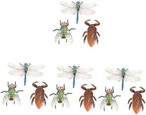 Yardwe 12 Kom Simulirani Insekti Dijete Puzzle Plastike