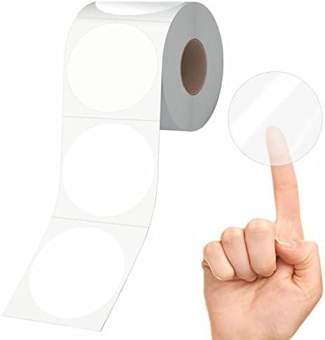 1500 kom okrugle prozirne naljepnice za zaptivanje, prozirne koverte Mail Wafer zaptivke samoljepljive
