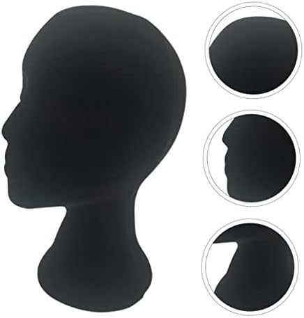 FOMIYES 1pc Bubble Mannequin glava šablone za kosu šešir perike La crni šešir kosa Frizerski Salon maneken