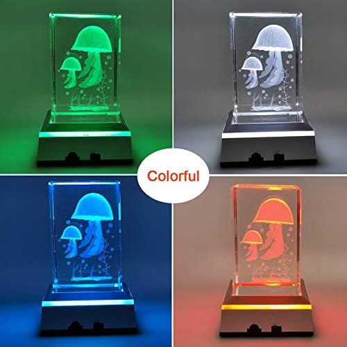 IFolaina LED lagana baza za staklenu umjetnost Kvadrat Višebojna pijedestalna boja pokazuju postavljenu
