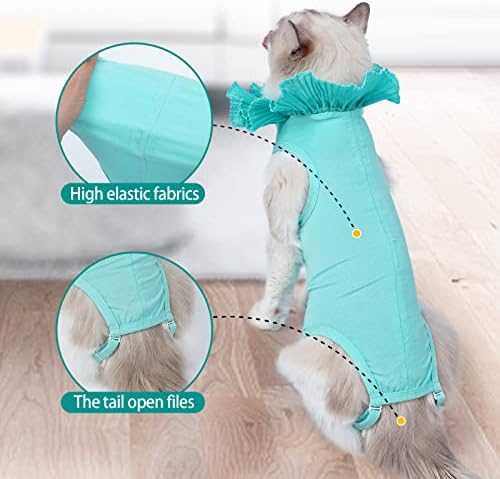 Cat Recovery Suit za rane na trbuhu Cat Onesie za mačke nakon operacije, Cat Surgery recovery Suit e-ovratnik