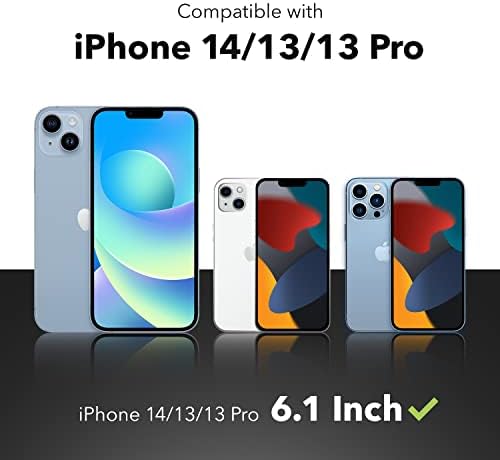 ZAGG InvisibleShield Glass Elite zaštitnik ekrana za Apple iPhone 14/ 13/ 13 Pro-5x Shatter zaštita, tehnologija protiv otiska prsta, jednostavna za instaliranje