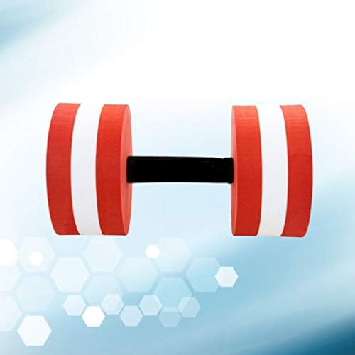 2kom vodene bučice EVA vodena Vježba Dumbell vodene aerobne vježbe pjenaste bučice otpor bazena oprema za fitnes vode za trening mršavljenja crvena bijela