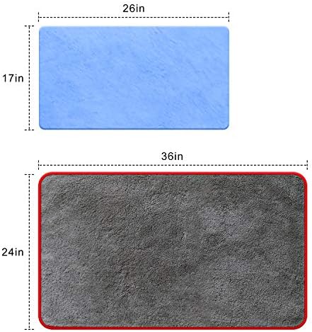Super debeli 36 x24 pro mikrofiber ručnik za sušenje preko 1,2 funti, 1200gsm, plava krpa divokoze, ručnik sa