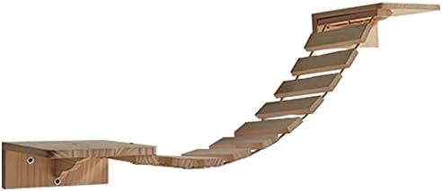 Seleeka veliki Set stepenica za mačji most zidna polica za mačke drvene merdevine za mačje drvo sa policama