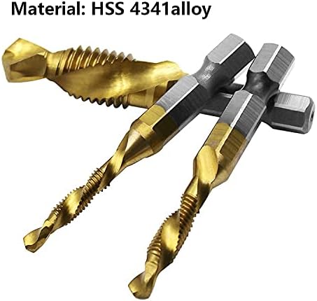 Geltdn titanijumski šesterokutni vijak HSS vijak Metrički slavina bušilice vijak Mašina za vijak m3 m4 m5 m6 m8 M10 ručni alati
