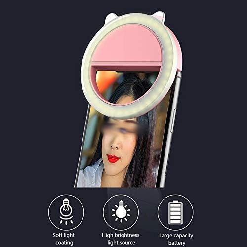 n / Mini mobilni telefon LED Selfie Light Anchor Beauty Lens Artefakt za prenos uživo okrugli