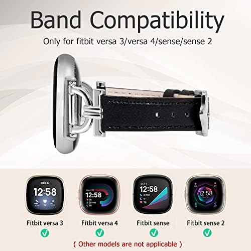 Hayonliy kožne trake kompatibilne za fitbit Sense 2 / Fitbit Versa 4, fitbit Sense / Fitbit Versa 3,