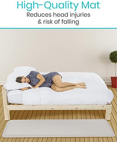 Vive Fall Mat-72 x 24 podloga za zaštitu od pada u krevetu za starije osobe, starije osobe, podloga za sprečavanje hendikepa smanjuje rizik od povreda od udara - sprečava pad kreveta - protiv umora, neklizajuće stajanje