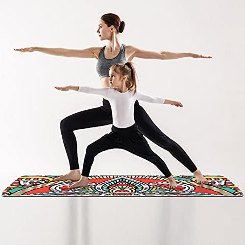 Mandala Psychedelic Extra Thick Yoga Mat - Eco Friendly Non-slip Vježba & fitnes Mat Vježba Mat za sve