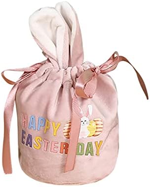 Ornament Uskršnji zečji uši bomboni pokloni Torba za crtanje Uskrs Candy torba slatka baršunasti uskršnja zeko