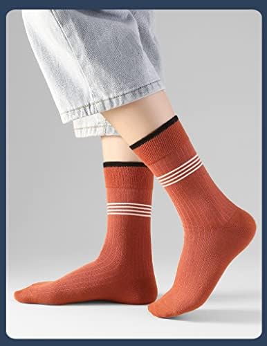 PDGJG Zimske ženske čarape za odrasle Mid Tube Socks ženske pamučne prozračne ležerne čarape