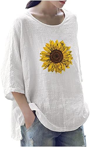 Ženska bluza Ljeto jesen 3/4 rukava 2023 odjeća CrewNeck grafički capri bluza za dame obs