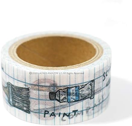 Papier platz japanski prašini maskiranje papirnog traka / stacionar [37-682]