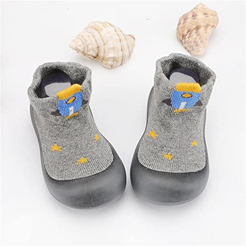 Slatke prve male šetače beba elastične cipele čarape za bebe zatvorene životinje povremeni dečaci klizaju na tenisice
