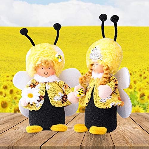 2 kom. Bumble Bee Gnome Plish Summer Spring Bee Decor MR i gospođa Honeybee Gnome Elf World Bee Day Decor