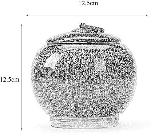 Haieshop urna za pse pepeo Pogrebna urna ručno rađena keramička urna za male pse Keramika Kućni grobovi Memorijalni krematorijum za odrasle djecu 12.5 X15. 5Cm 0919