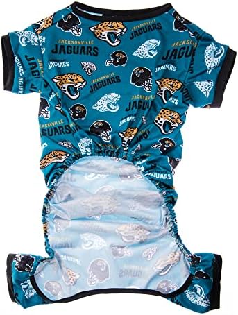 Littlearth Unisex - NFL za odrasle Jacksonville Jaguars pet PJs, boja tima, mala