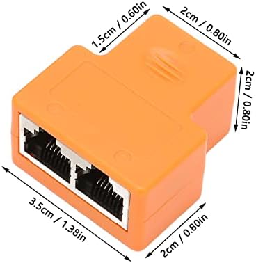 Dpofirs 1 do 2 Ethernet Splitter spojnica, RJ45 spojnica konektora za razdvajanje, otpornost na smetnje