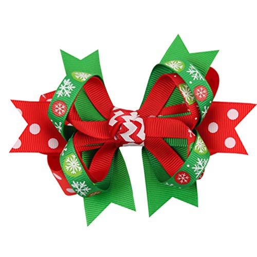 Nuobesty Christmas Bow clips clips Xmas dlake Girls party dekorativni barrettes