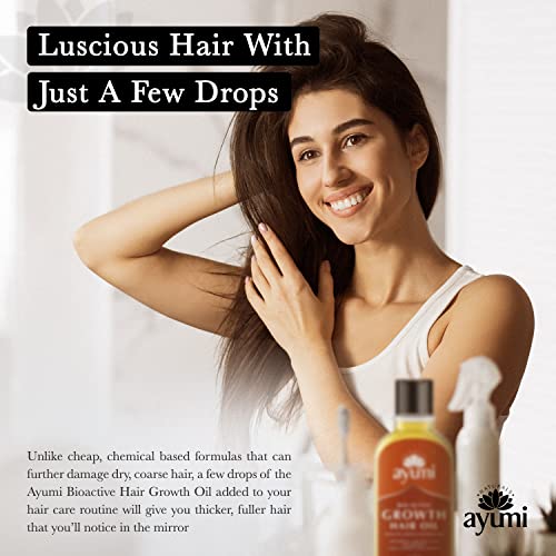 Ayumi Bio active hair growth Oil - prirodna Formula za maksimiziranje & extended For Growing Thick, Long, Serum za muškarce, žene, Scalp stimulacija tretmana