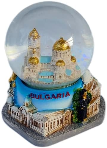 Novi suvenir Snowdome Bugarska SnowGlobe Sofia Alexander Nevsky Katedrala 95mm