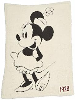 Bosonogi snovi CozyChic® Classic Disney Minnie Mouse Baby pokrivač, krema-ugljen, 30 x32& 34;