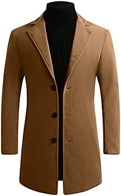 LOLMOT PARKAS jakna za muškarce Flannel Windfrofrovana jakna jesen zima Nova vunena kaputacija s kapuljačom sa dvostrukom grudima