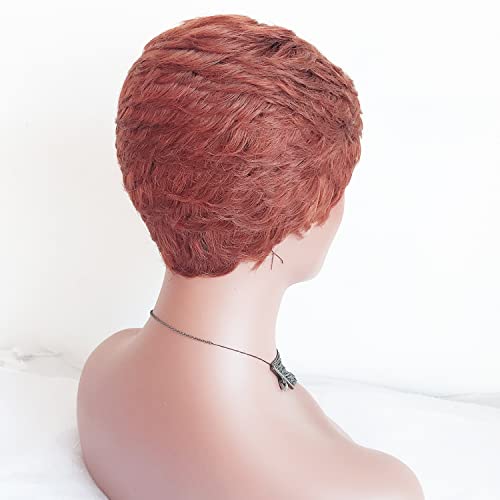 AIWEISE ljudska kosa kratke Pixie krojene perike za crne žene kratke ljudske kose perike Pixie ošišane ljudske kose perike