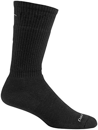 Darn Tough Vermont muške standardne čarape sa jastukom do sredine teleta, Crne, XL