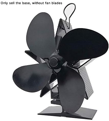 Mifor YYYSHOPP ventilator peći na toplotu Crni kamin 4 oštrice tihi Kućni kamin ventilator efikasna distribucija