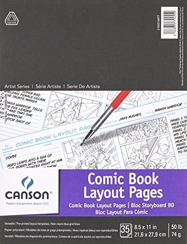 CANSON serija umjetnika, umjetnička ploča, podložak, 11x17 inča, 24 listova - umjetnički papir za odrasle i studente - obojene olovke, marker, mastilo, olovka