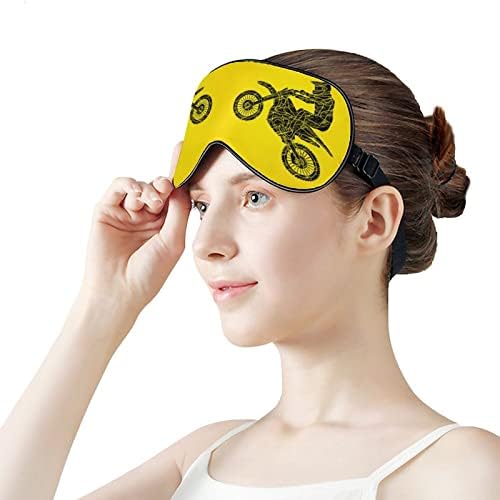 Retro motocikl prekrižene maske za meke za oči s podesivim remen laganim udobnim očima za spavanje