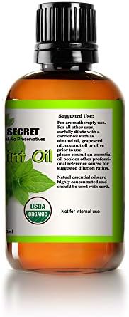 Majanska tajna USDA certificirana eterična ulja od organske metvice čista Staklena bočica