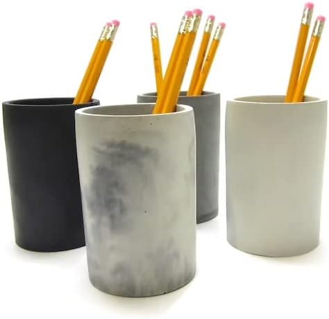 Šolja za olovku, šolja za olovku za beton, kancelarijski dekor, držač za olovku, šolja za četkicu