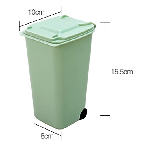 AGRIVA Kuhinjska kantu za smeće Creative Wheelie Mini otpad kante za domaćinstvo Kućni kancelarijski materijal Mini smeće može radna površina plastična kanta za smeće mali organizator