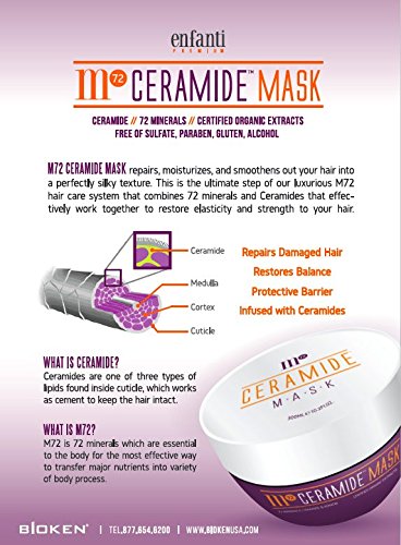 Bioken] M72 Ceramide Salon kvalitetna maska za tretman kose - nevjerovatna meka, sjajna, svilenkasta