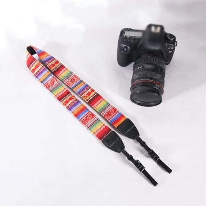 ZHYH Retro etnički stil SLR traka za kameru izdržljiva platnena kamera za rame vrat pojas Vintage