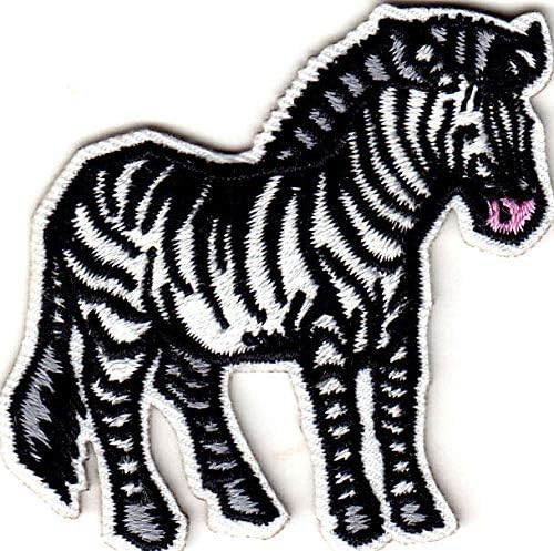 Zebra Baby - Jungle - Zoološki vrt - glačalo na vezenom zakrpu - divlje životinje