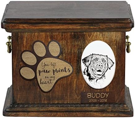 Art Dog Ltd. Stabyhoun, urna za pseći pepeo sa keramičkom pločom i opisom
