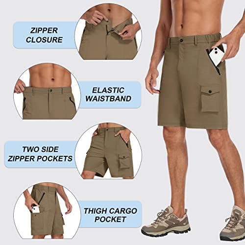 Mofiz muške pješačke gaćice za teretne kratke hlače Brze suhe kamenje za kampiranje za muškarce s više