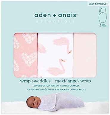 Aden + Anais Baby Girl Essentials Lako omotač, pamučni pleteni baby Wrap, 6 pakovanja, Briar Rose