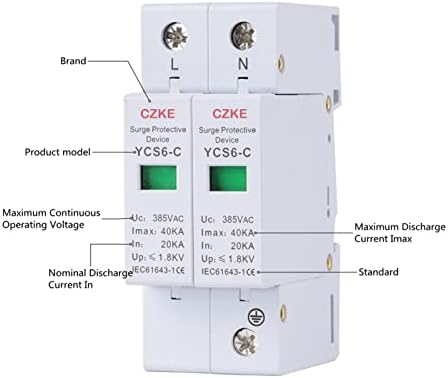 FACDEM YCS6-C AC SPD 2p kuća zaštita od prenapona zaštitni niskonaponski odvodnik uređaj 20kA-40KA
