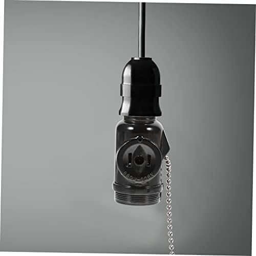 LABRIMP 2kom dva svjetla Decorblack lampa za hodnike e držač pomoćna sijalica bakelit sa prostorom za do dnevnog svjetla za upravljanje vijkom-Cafe zamjena utičnica-razdjelnik dvostruki Adapter crne baze