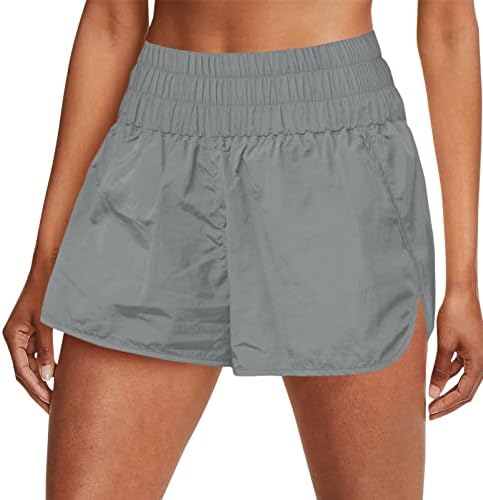 Seaintheson Ljetne kratke hlače Elastične kratke hlače sa visokim strukom Žene trčanje Brze