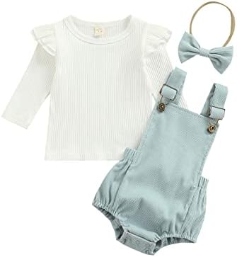 Dječja dječja djevojačka odjeća rufffle čvrsta dugi rukava Klint Romper Top Plaid Ukupna suknja Set Winter Fall Outfit