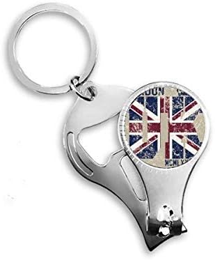 London King UK Union Jack zastava Nail Nipper prsten za ključeve ključeva Clipper