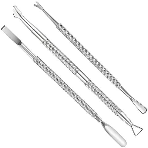 Potiskivač i rezač zanoktica-odstranjivač laka za nokte - set alata za manikir od nerđajućeg čelika-gel za
